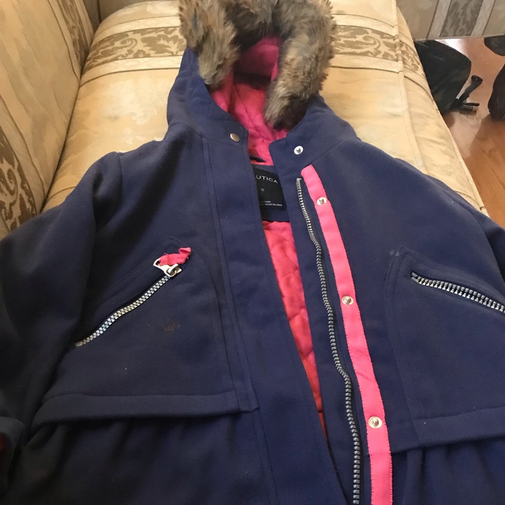 Blue girls coat  girls size 5